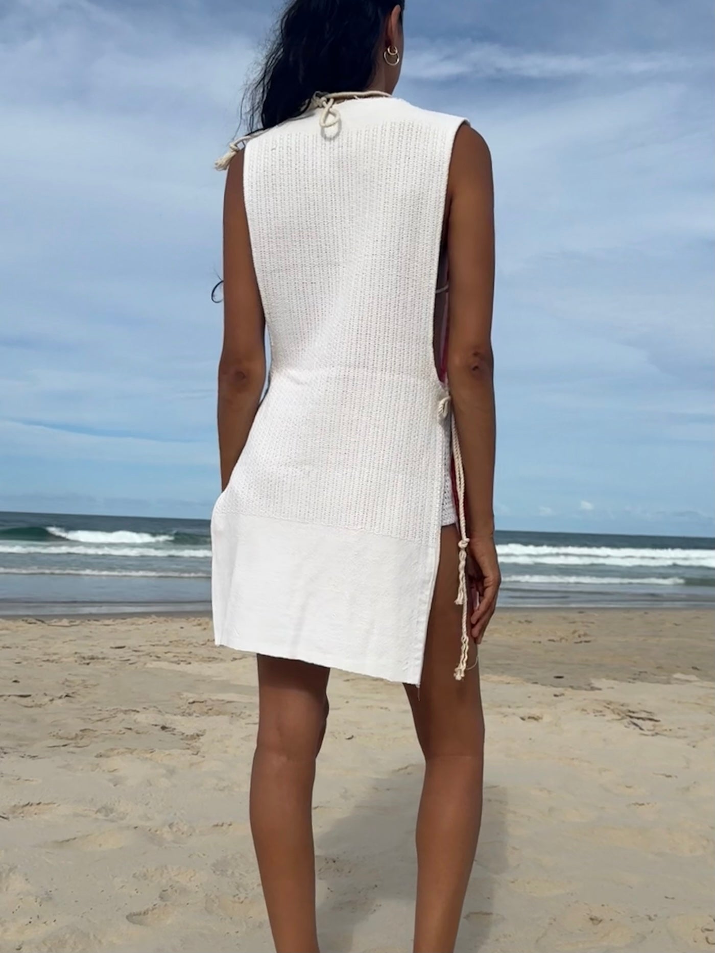 Vntg Reworked Tie Dress