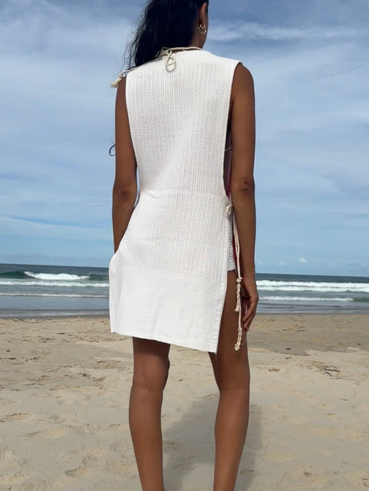 Vntg Reworked Tie Dress