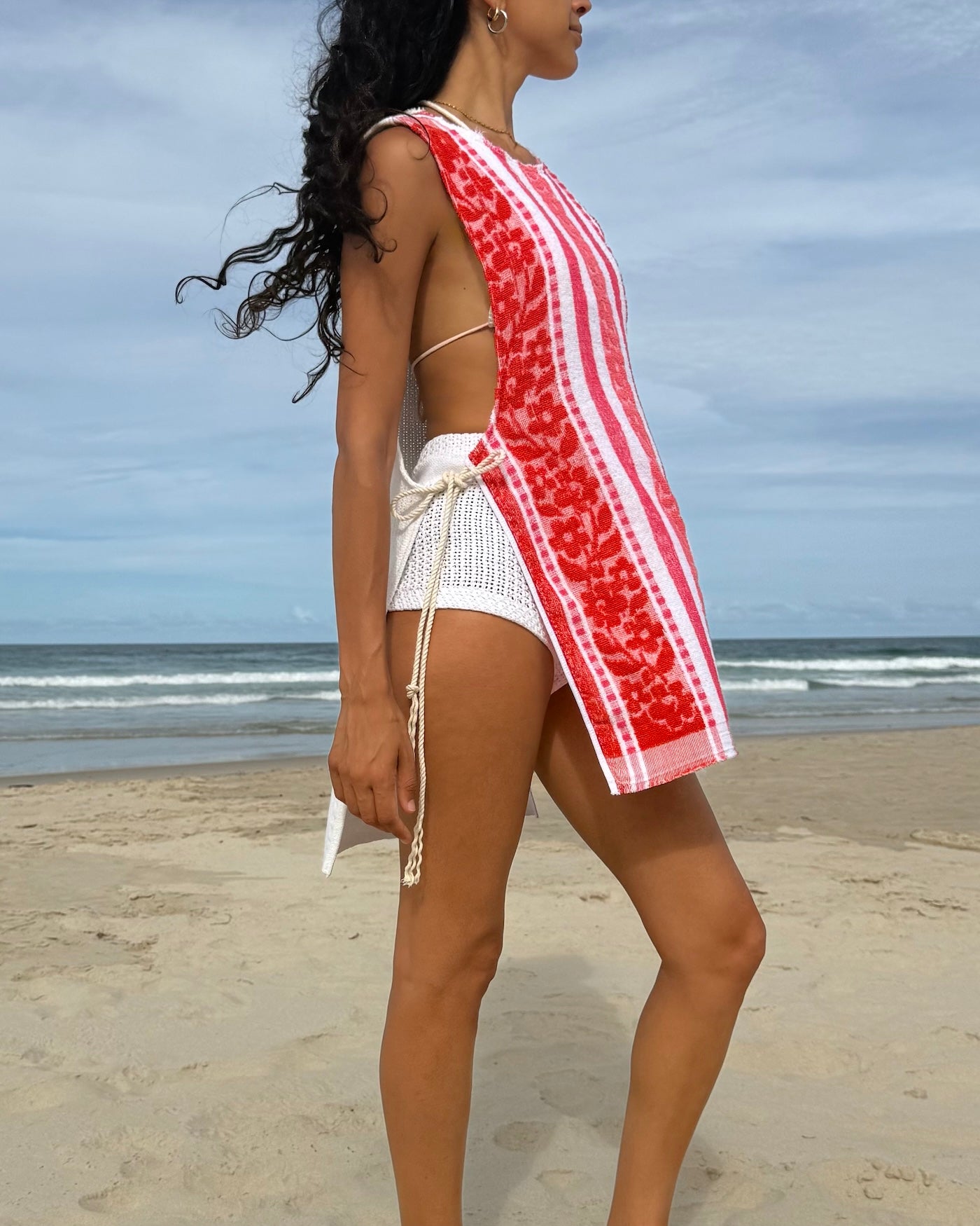 Vntg Reworked Tie Dress