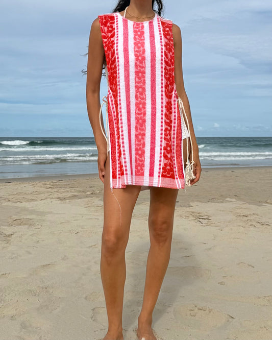 Vntg Reworked Tie Dress