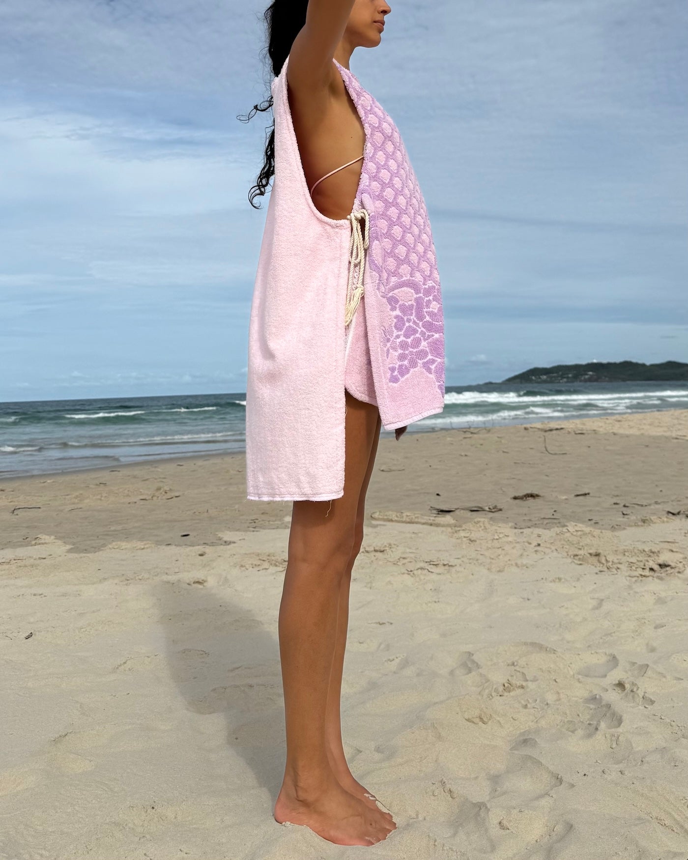 Vntg Reworked Tie Dress