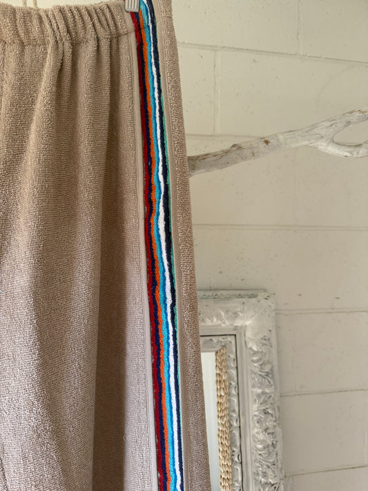 Reclaimed Pants taupe-blue stripe M