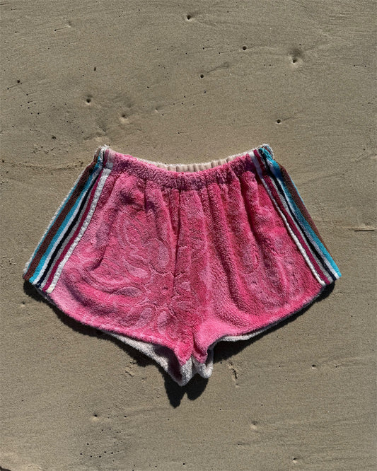 Vntg short hibiscus- S
