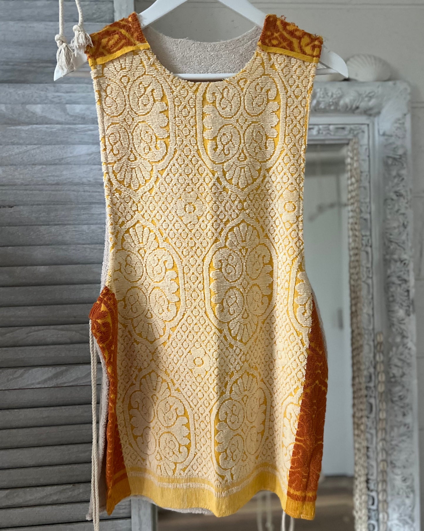 Side Tie Dress short marigold