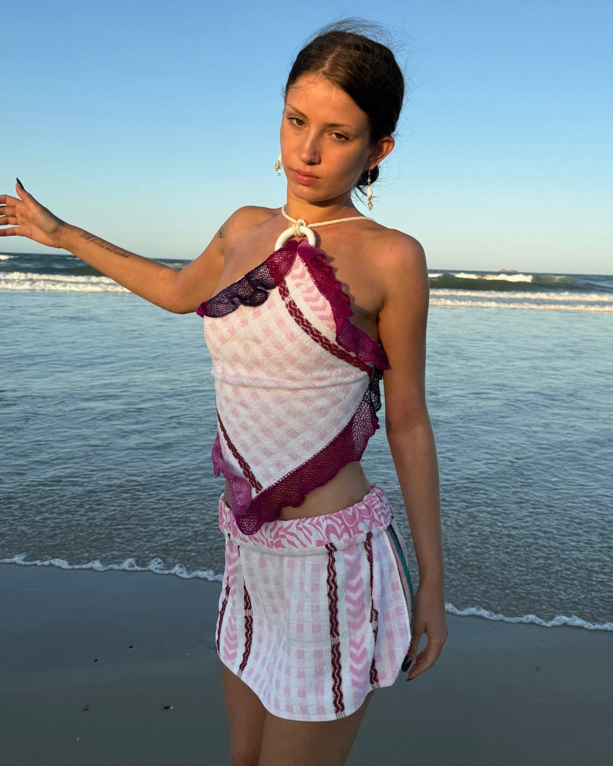 Vntg Reworked skirt- Iced vo-vo