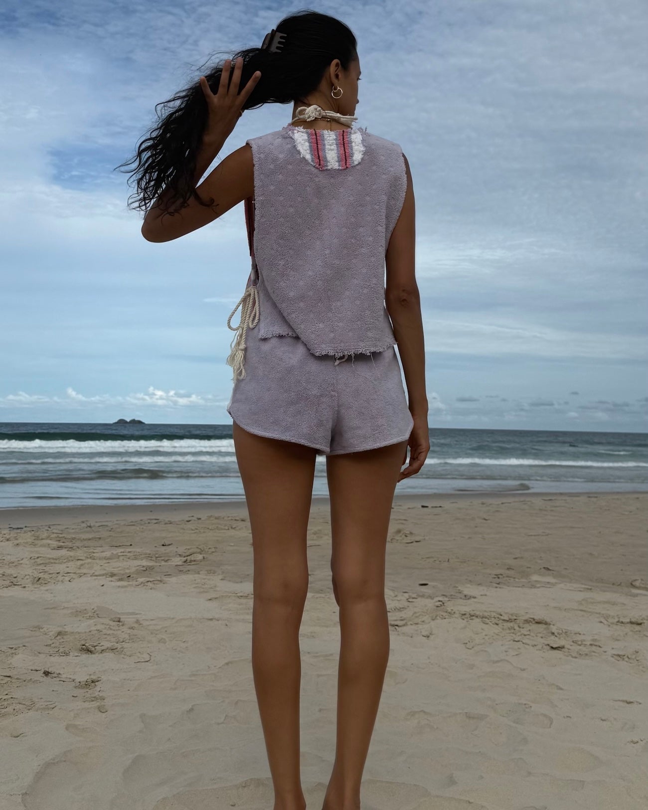 Vntg Reworked Tie Top