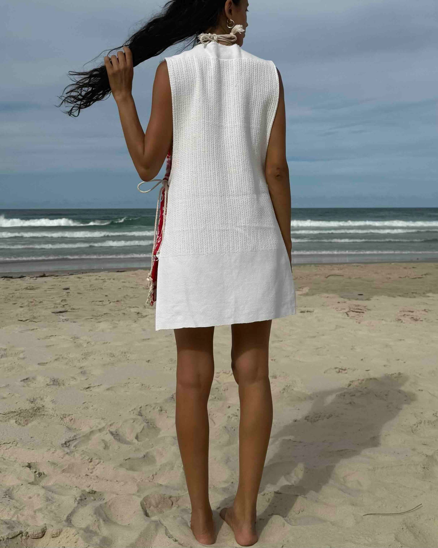 Vntg Reworked Tie Dress