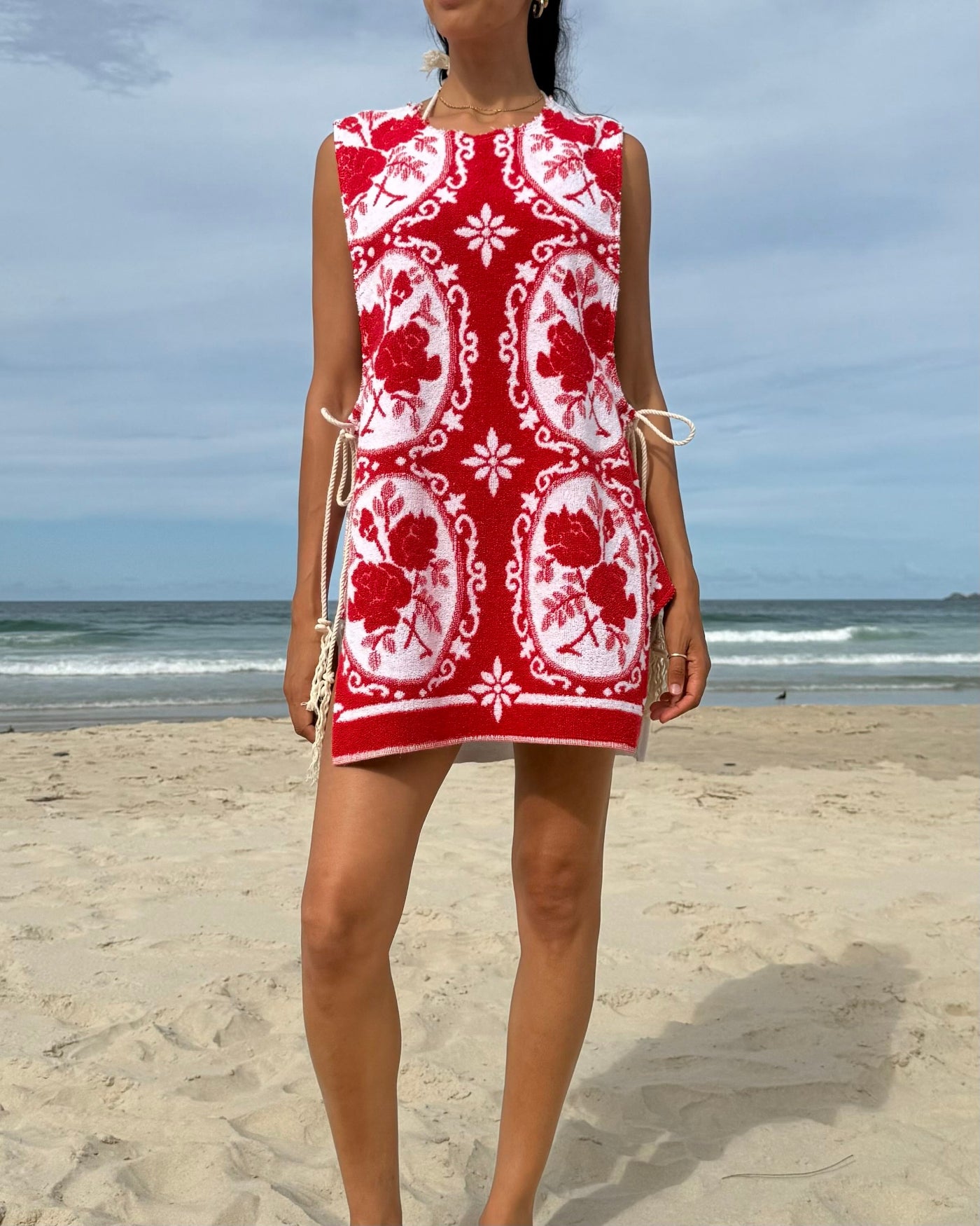 Vntg Reworked Tie Dress