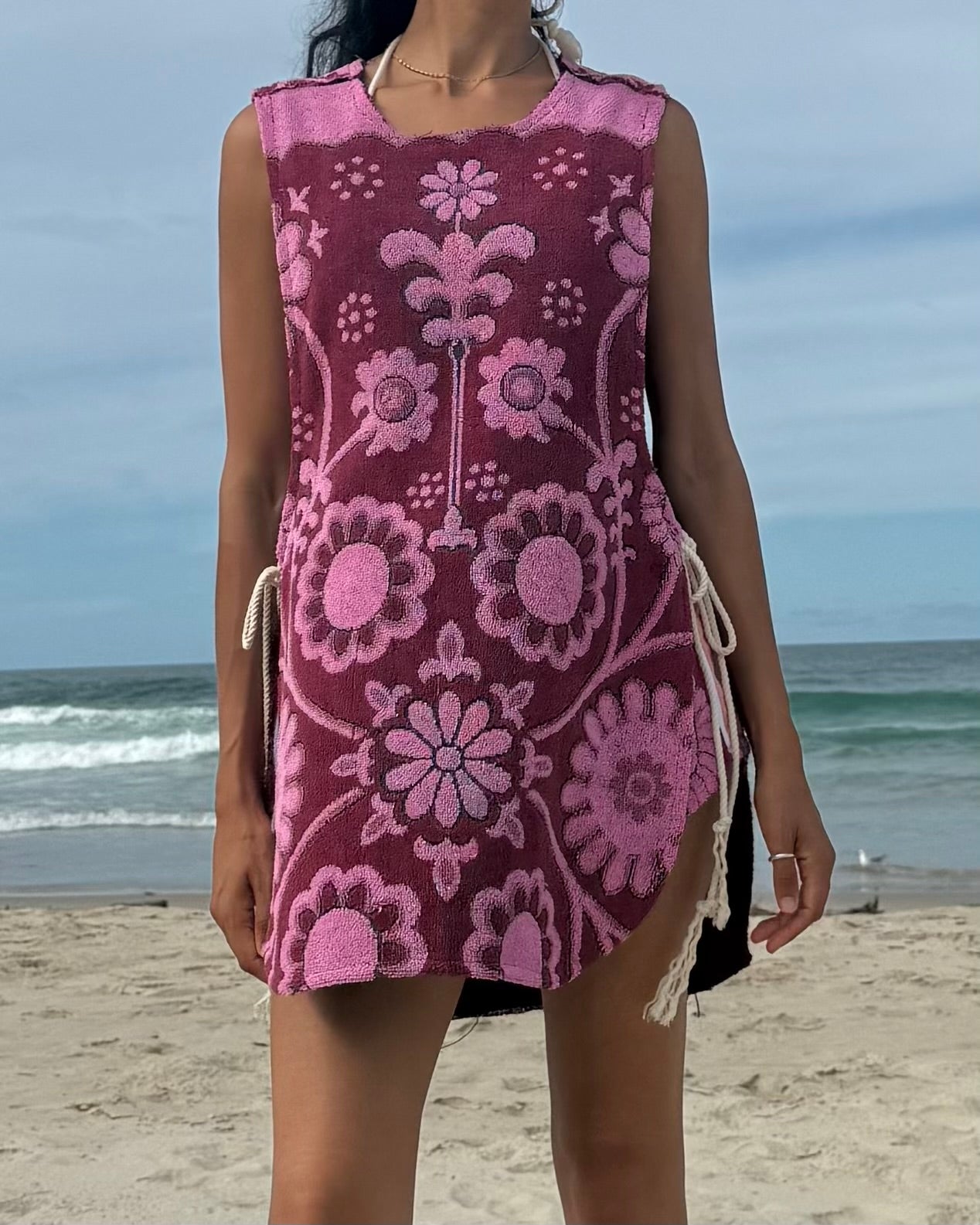 Vntg Reworked Tie Dress