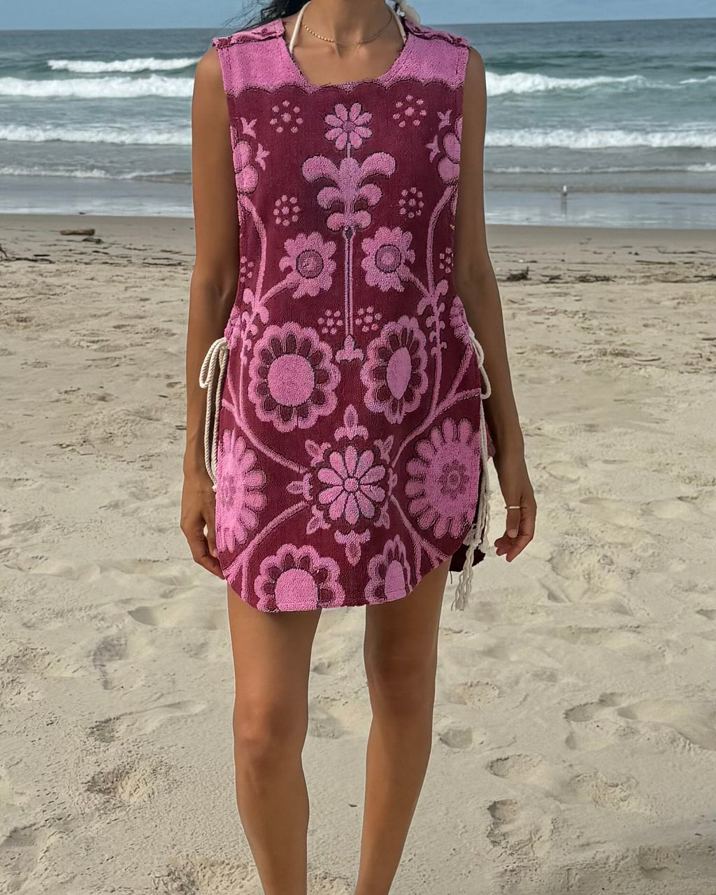 Vntg Reworked Tie Dress