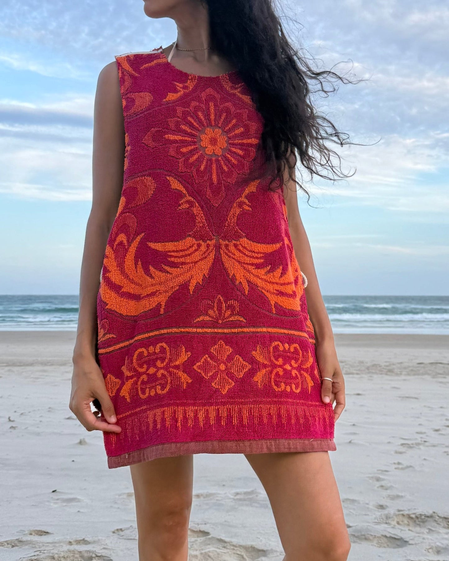 Vntg Reworked Tie Dress