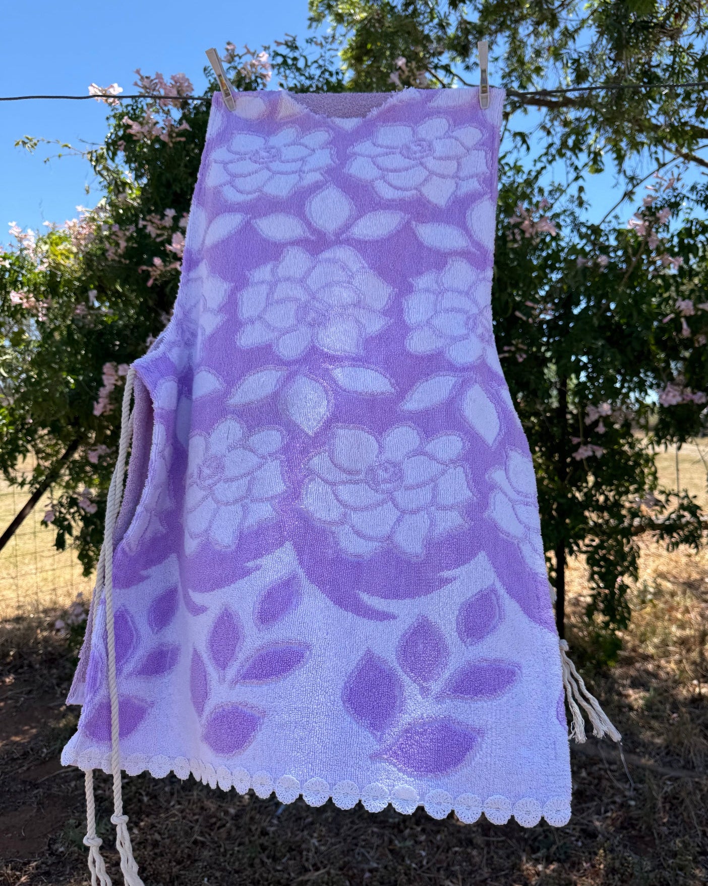 Vntg Reworked Tie Dress