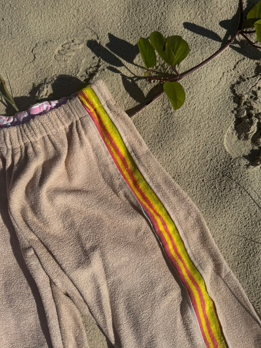 Reclaimed Pants sand- lime M-L