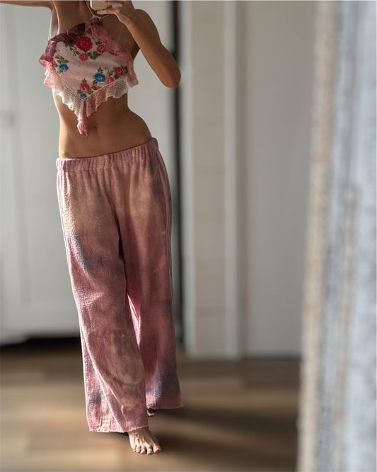 T-Dye Reclaimed pink cream- S