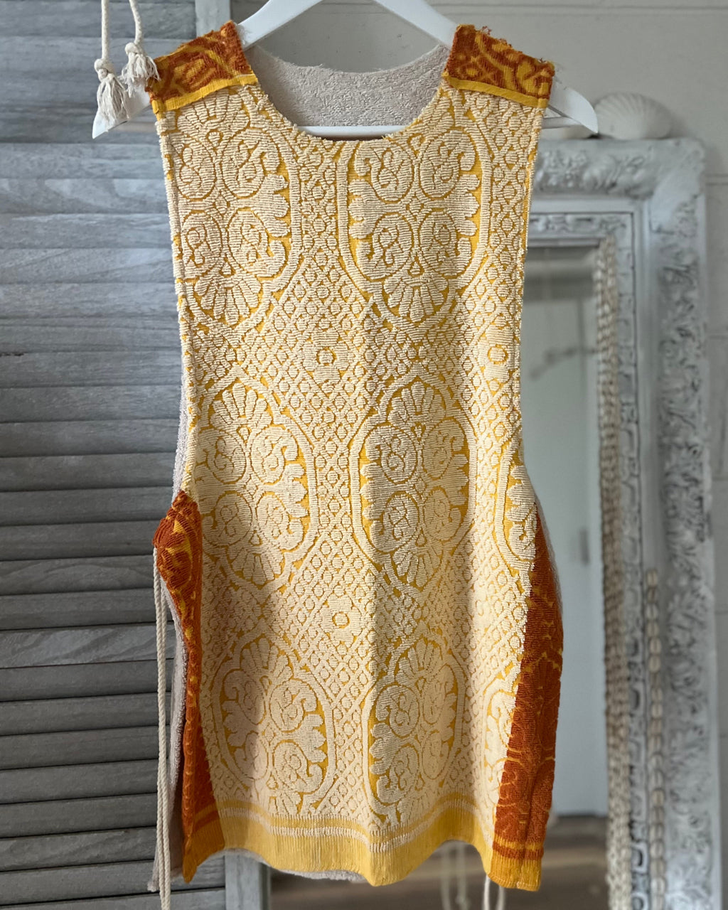 Side Tie Dress short marigold