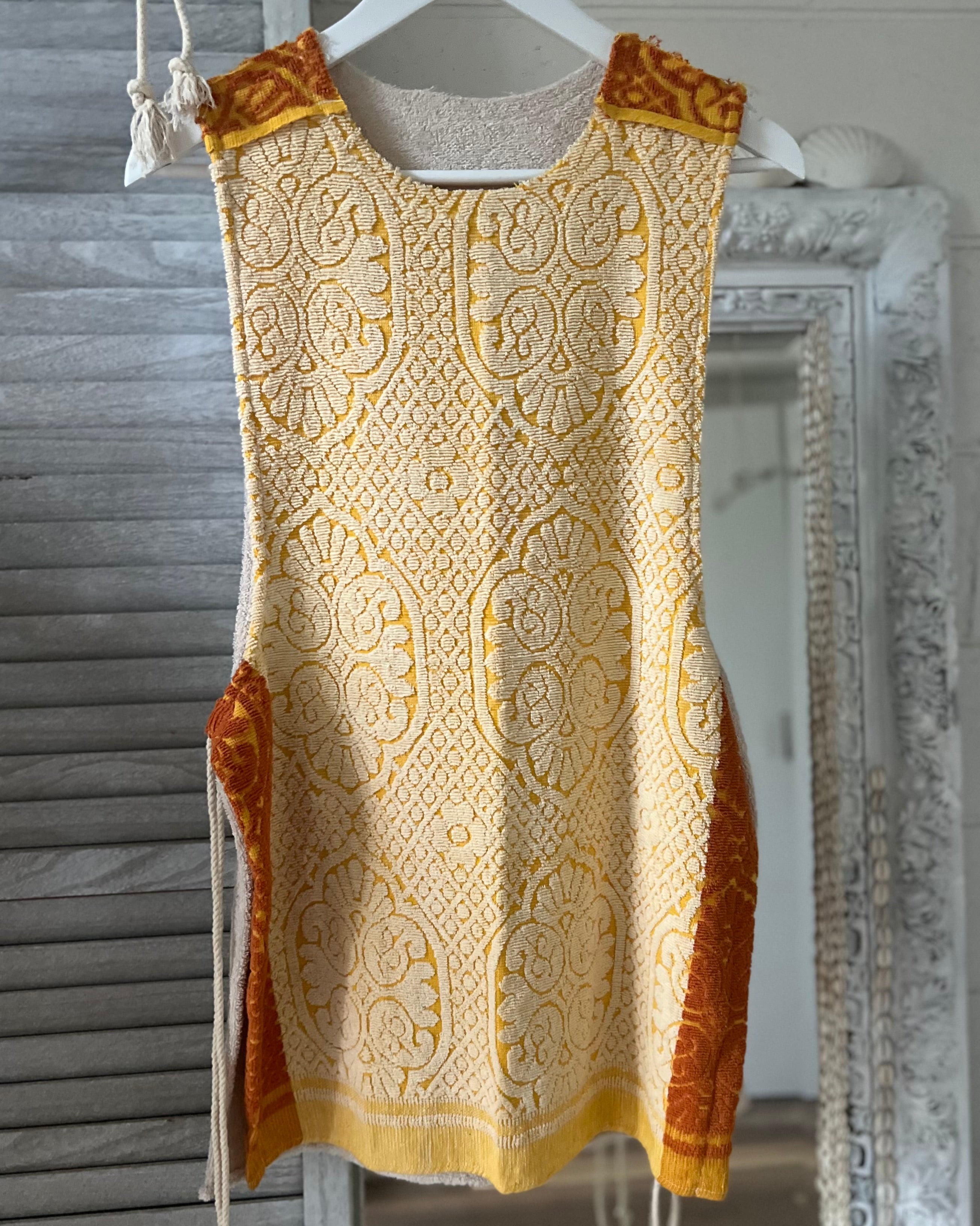 Side Tie Dress short marigold