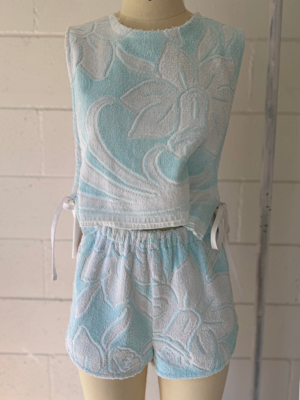 Vntg reworked tie top- Mint
