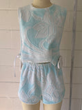Vntg reworked tie top- Mint