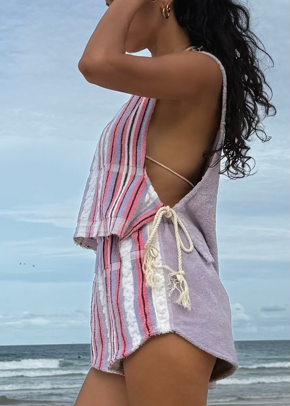 Vntg Reworked Tie Top