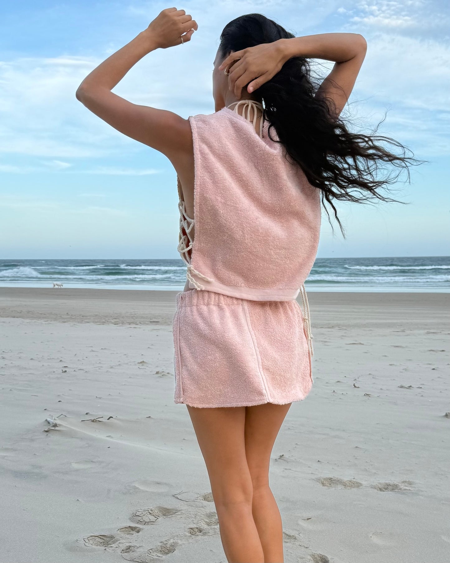 Vntg Reworked X Tie Top