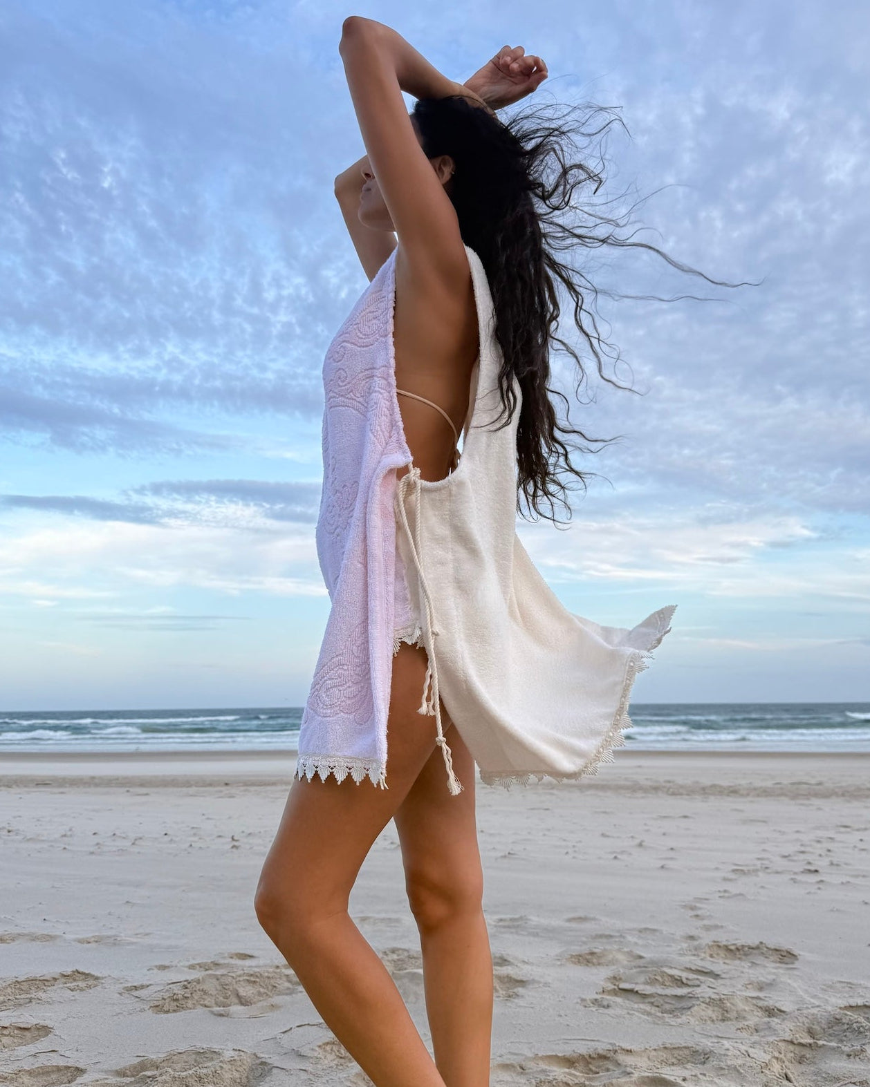 Vntg Reworked Tie Dress