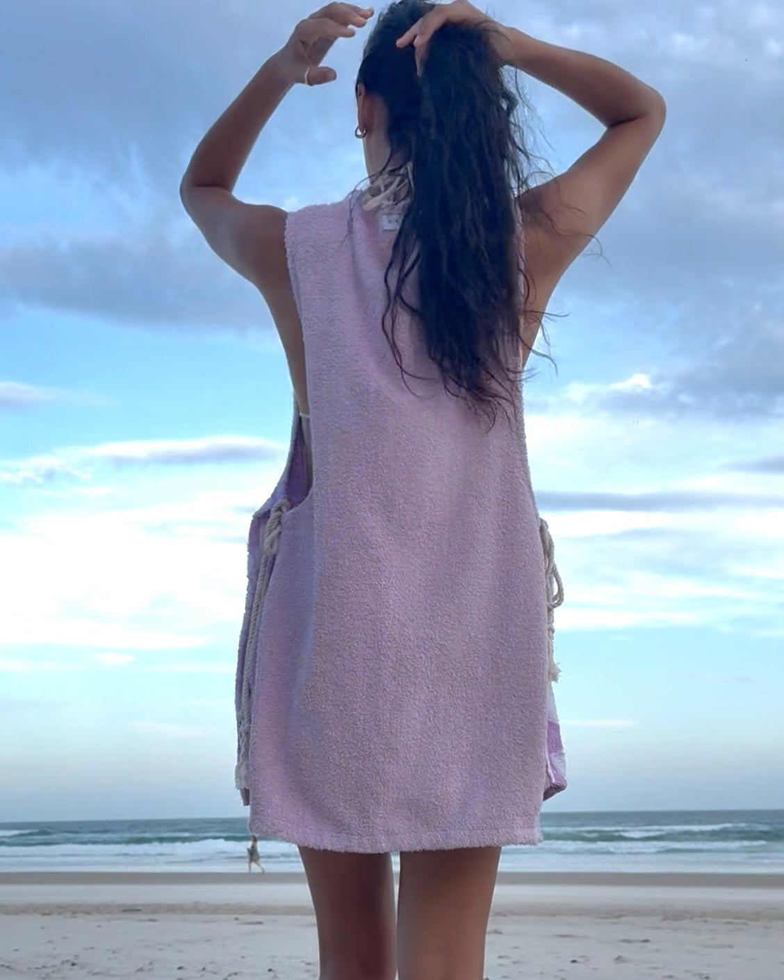 Vntg Reworked Tie Dress