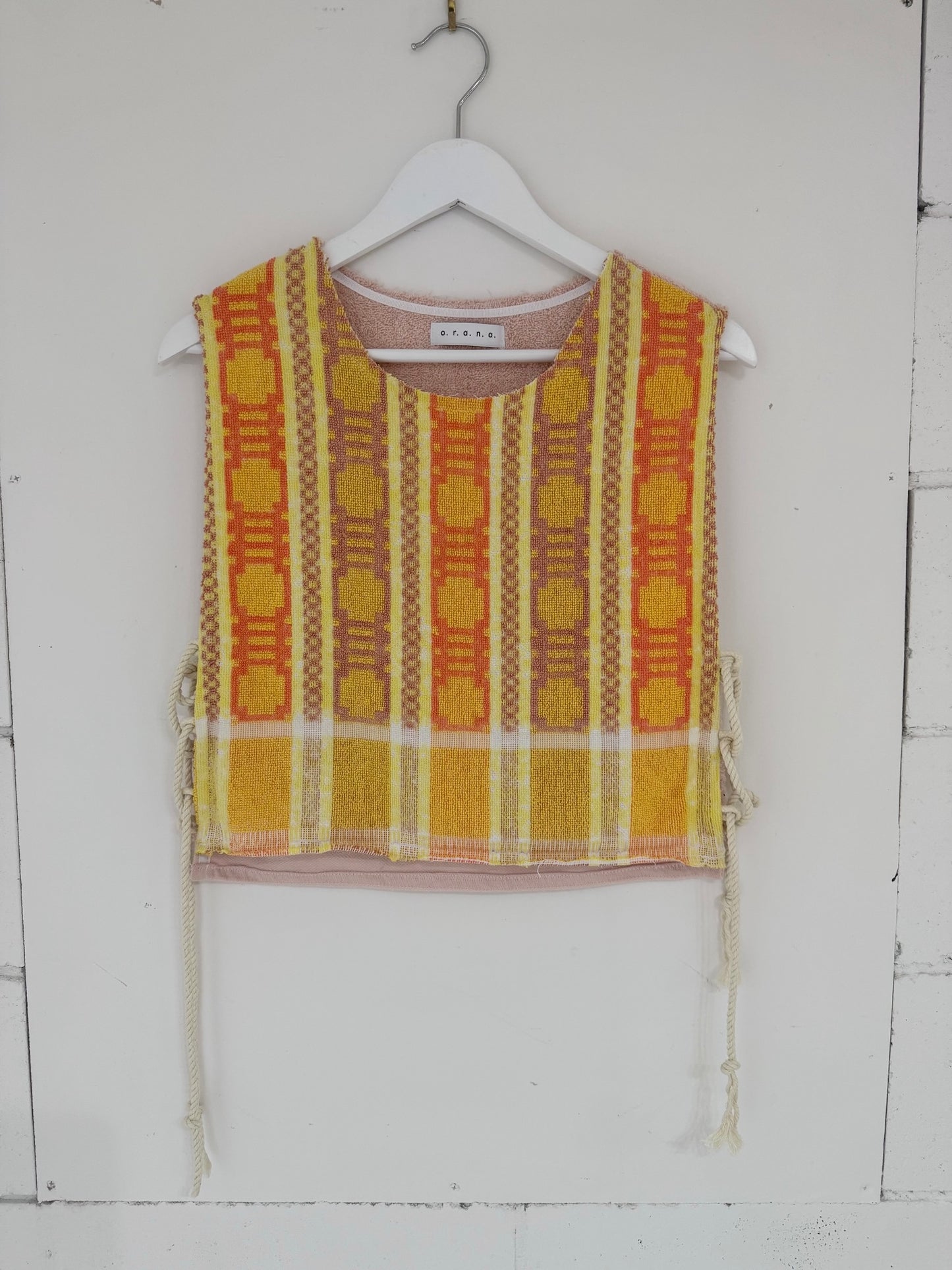 Vntg Reworked X Tie Top