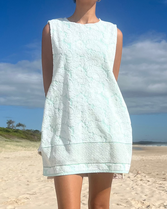 Side Tie Dress short Mint
