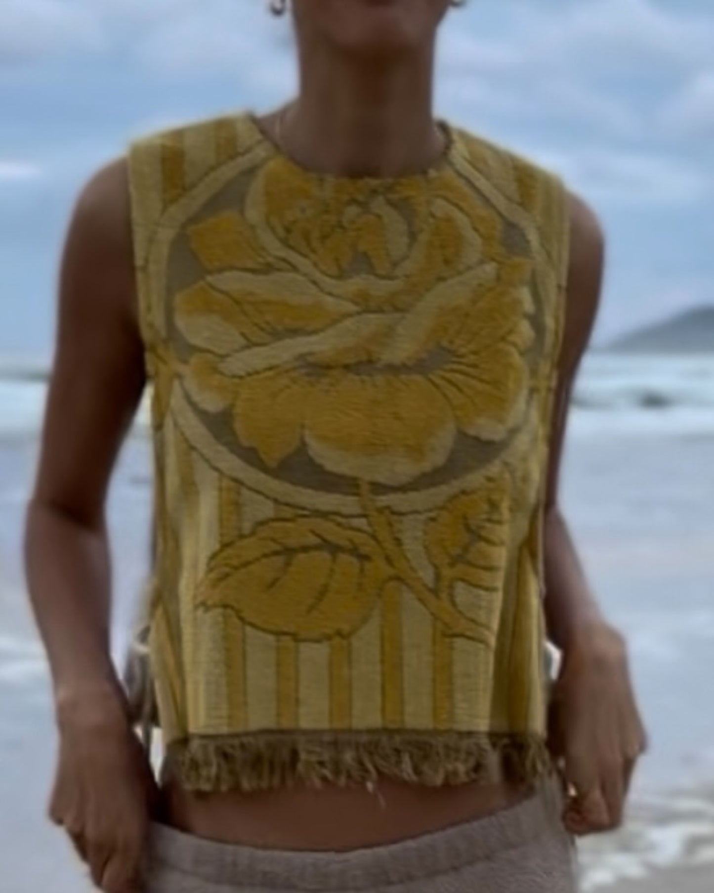 Side Tie Top fringe