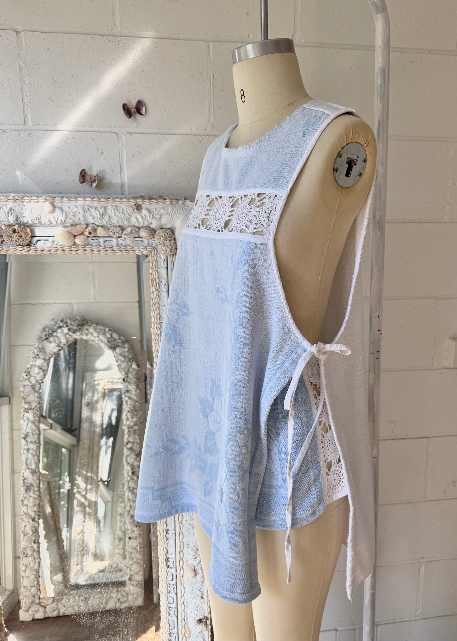 Side Tie Dress sky