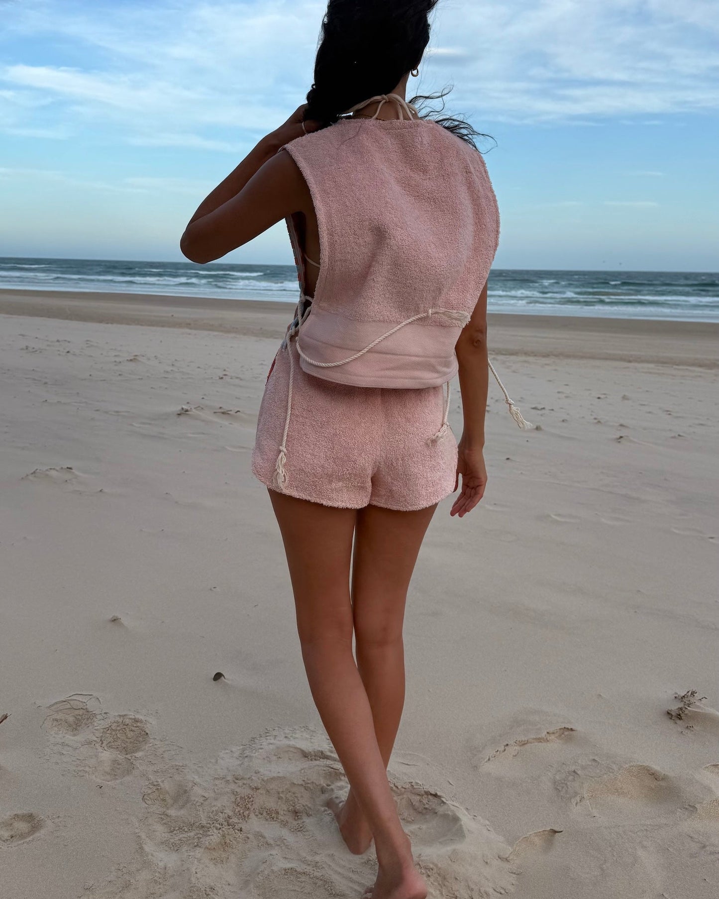 Vntg Reworked X Tie Top