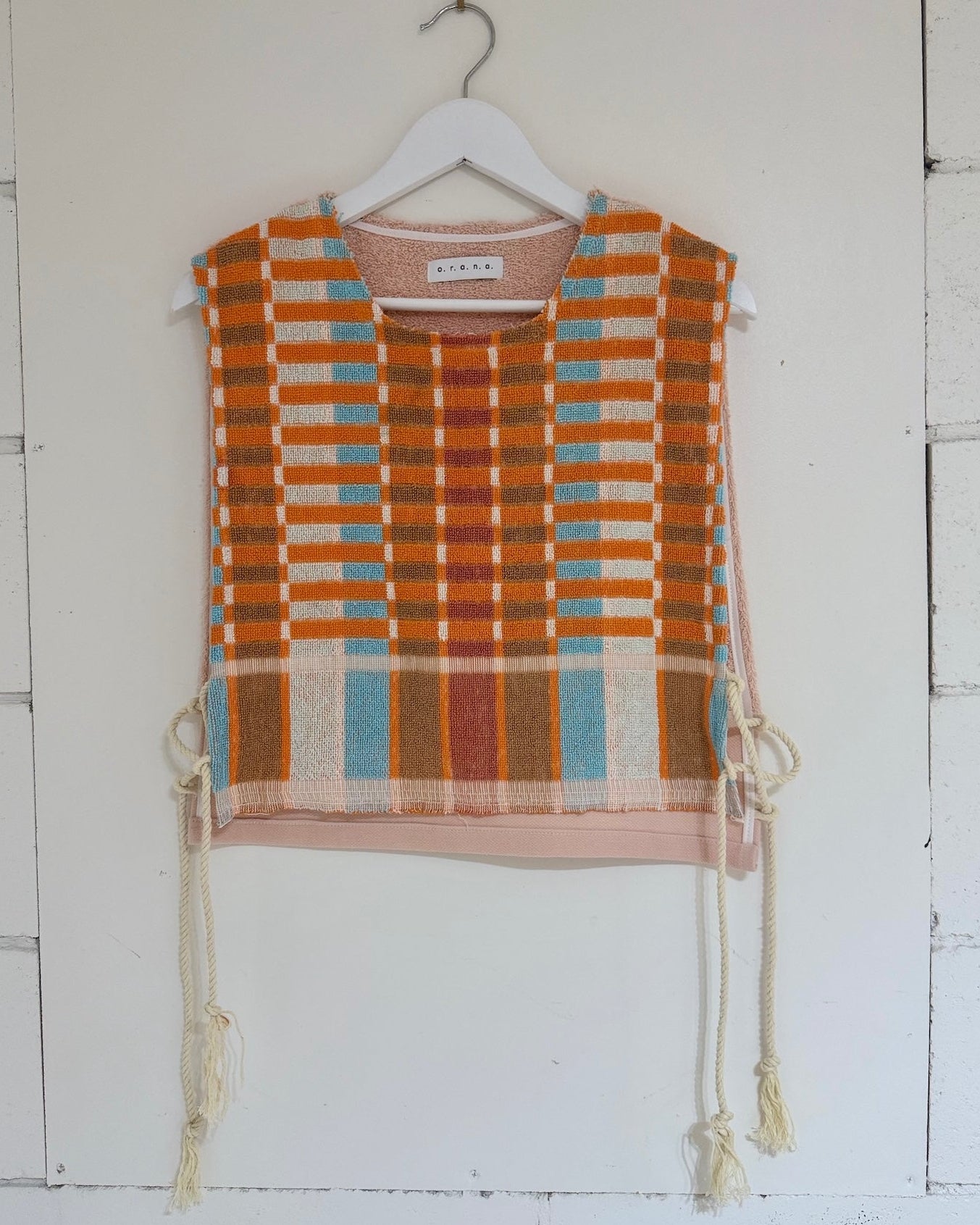 Vntg Reworked X Tie Top