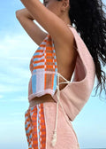 Vntg Reworked X Tie Top