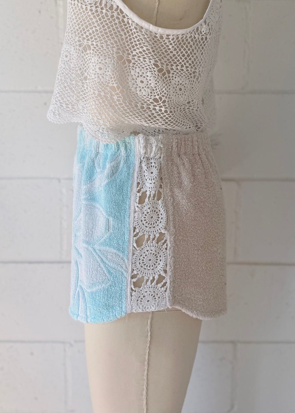 Shorts Mint Crochet lace