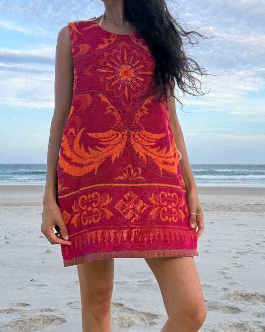 Vntg Reworked Side Tie Dress