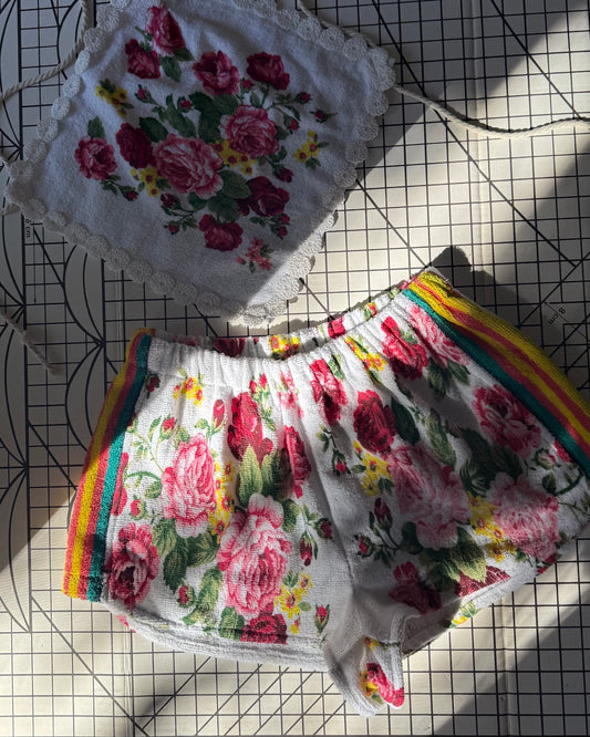 Vntg Reworked shorts- rosie posie