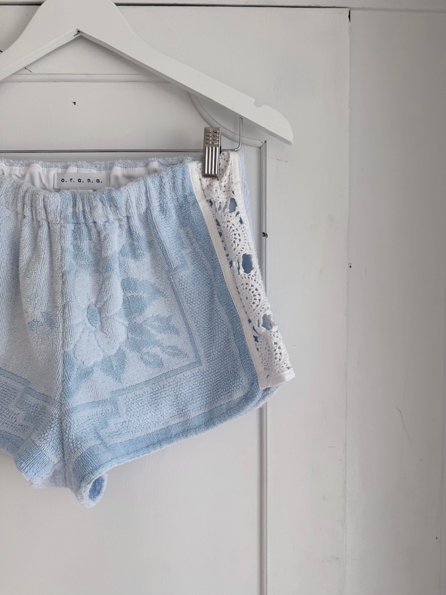 Shorts Sky Blue Crochet lace