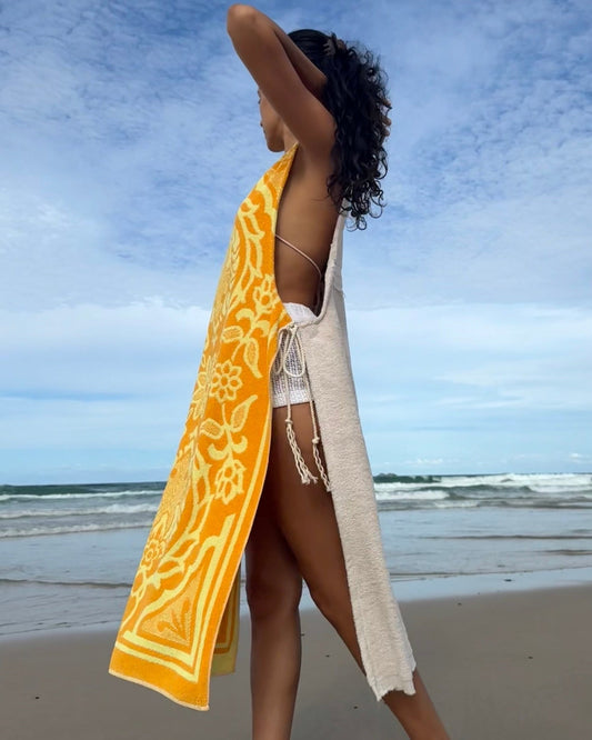 Vntg Reworked Side Tie Dress